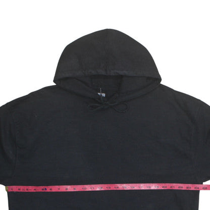 Nirvana Women's Black Pullover Hoodie Small Graphic Print Cotton Blend