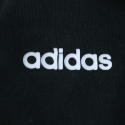 Adidas Mens Black XL Crew Neck Pullover Sweatshirt with Stripes