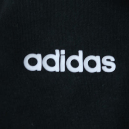 Adidas Mens Black XL Crew Neck Pullover Sweatshirt with Stripes