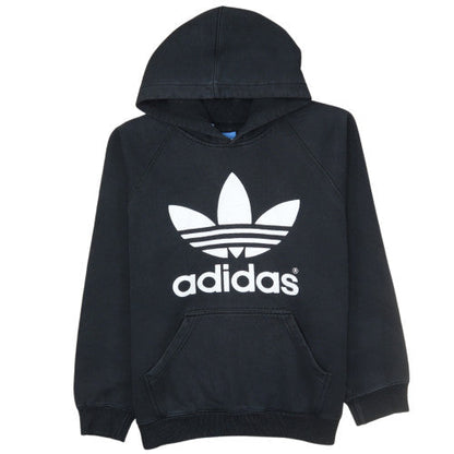 Adidas Womens Black Pullover Hoodie Medium Hooded Sweatshirt
