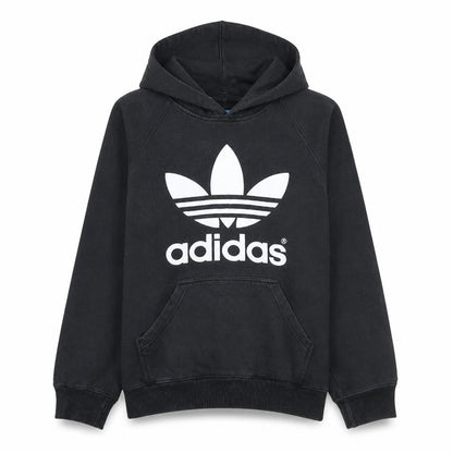 Adidas Womens Black Pullover Hoodie Medium Hooded Sweatshirt
