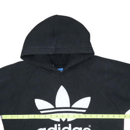 Adidas Womens Black Pullover Hoodie Medium Hooded Sweatshirt