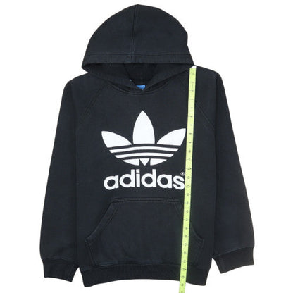 Adidas Womens Black Pullover Hoodie Medium Hooded Sweatshirt