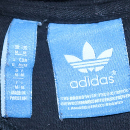 Adidas Womens Black Pullover Hoodie Medium Hooded Sweatshirt