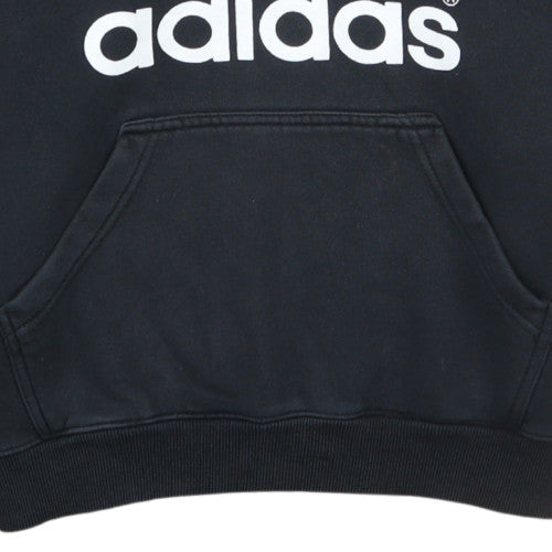 Adidas Womens Black Pullover Hoodie Medium Hooded Sweatshirt