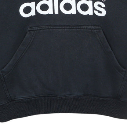 Adidas Womens Black Pullover Hoodie Medium Hooded Sweatshirt