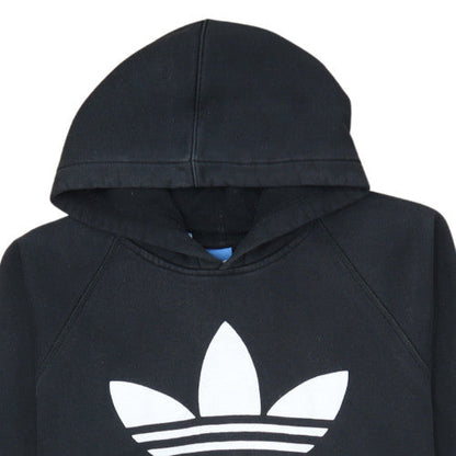 Adidas Womens Black Pullover Hoodie Medium Hooded Sweatshirt