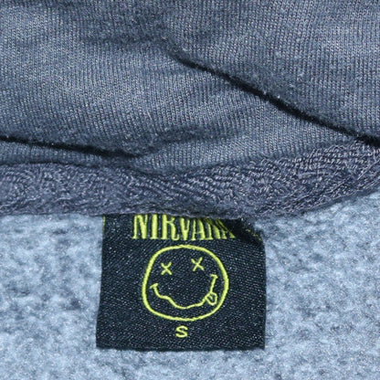 Primark Women’s Grey Nirvana Pullover Hoodie Size S Graphic Print
