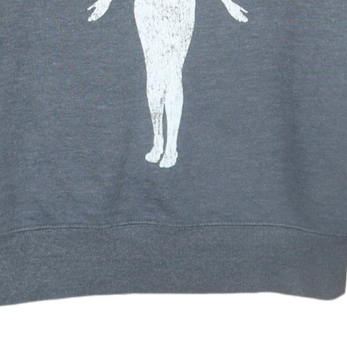 Primark Women’s Grey Nirvana Pullover Hoodie Size S Graphic Print