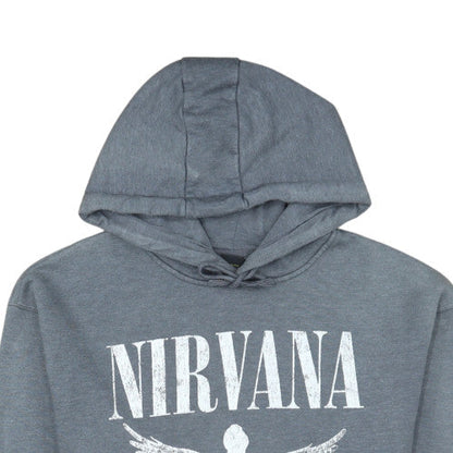 Primark Women’s Grey Nirvana Pullover Hoodie Size S Graphic Print