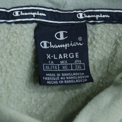 Champion Boys Light Green Pullover Hoodie XL Cotton Blend Logo Print