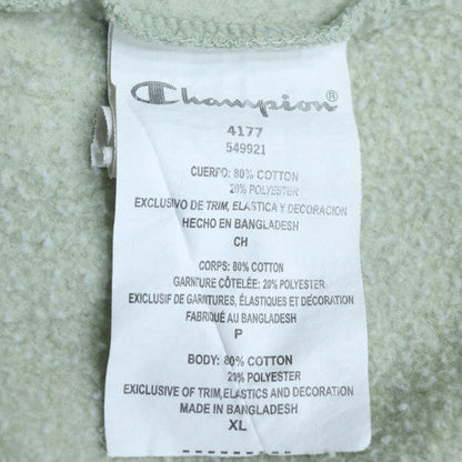 Champion Boys Light Green Pullover Hoodie XL Cotton Blend Logo Print