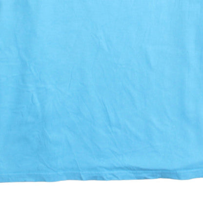 Nike Men's Blue V-Neck Short Sleeve Cotton T-Shirt 2XL Regular Fit