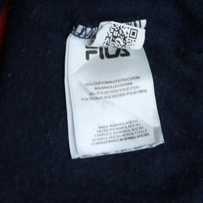 FILA Men's Blue Red Crew Neck Logo Sweatshirt XL Retro Sportswear