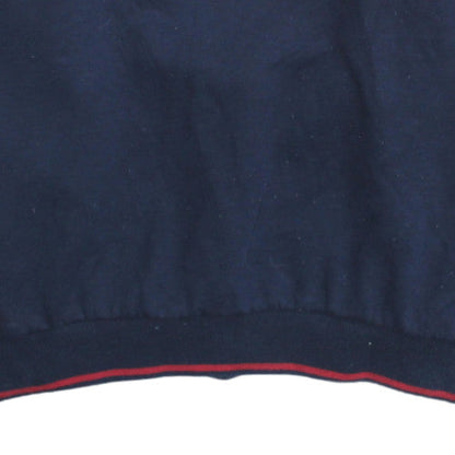 FILA Men's Blue Red Crew Neck Logo Sweatshirt XL Retro Sportswear