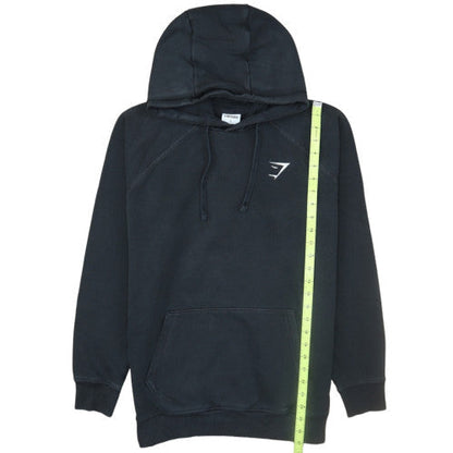 Gymshark Mens Black Pullover Hoodie Size S Regular Fit
