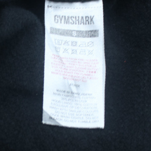 Gymshark Mens Black Pullover Hoodie Size S Regular Fit