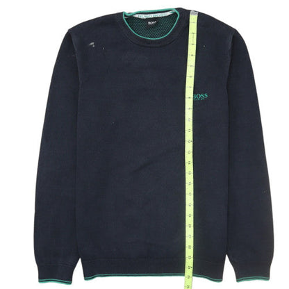 Hugo Boss Mens Navy Crew Neck Sweatshirt M Classic Fit Cotton