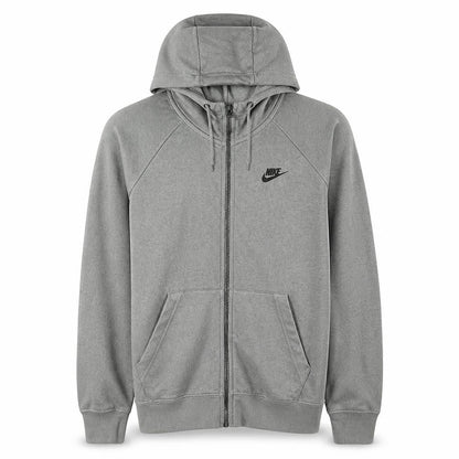 Nike Men's Grey Full Zip Hoodie Medium Regular Fit Fleece