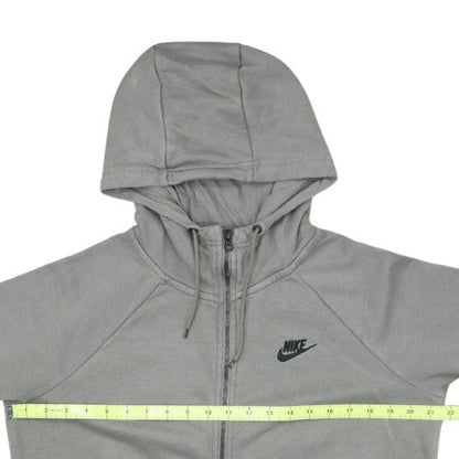 Nike Men's Grey Full Zip Hoodie Medium Regular Fit Fleece