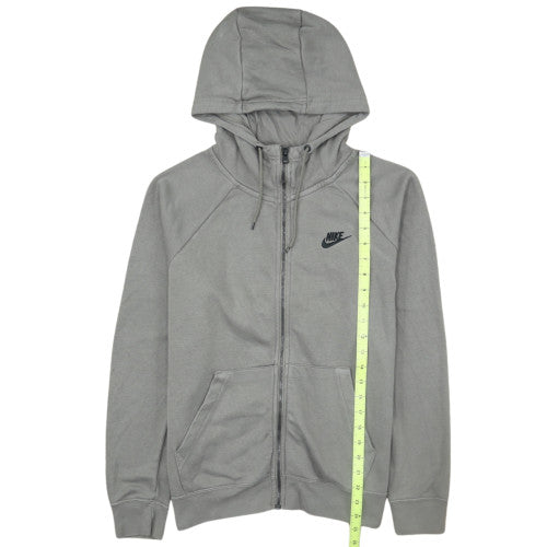 Nike Men's Grey Full Zip Hoodie Medium Regular Fit Fleece