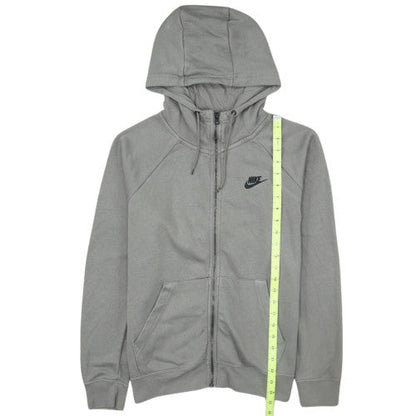 Nike Men's Grey Full Zip Hoodie Medium Regular Fit Fleece