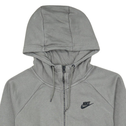 Nike Men's Grey Full Zip Hoodie Medium Regular Fit Fleece