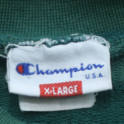 Champion Men's Blue Green Grey XL Retro Pullover Sweatshirt