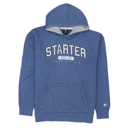Starter Men's Blue Pullover Hoodie M Regular Fit Sports Style