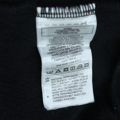 adidas Men Black 2XL Pullover Sweatshirt with Logo Stripes