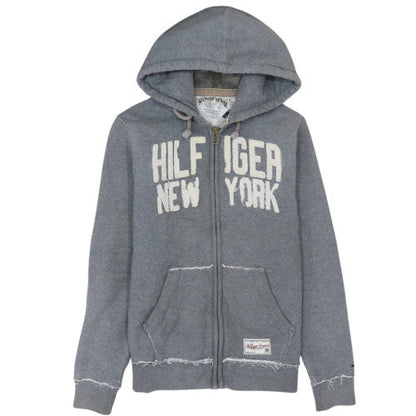 Hilfiger Denim Men's Grey Full Zip Hoodie L Hooded Sweatshirt