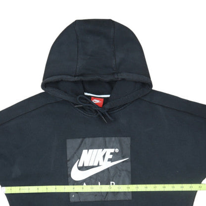 Nike Men's Black Pullover Hoodie M Logo Fleece Sweatshirt