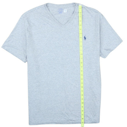 Polo Ralph Lauren Men's Grey V-Neck Cotton T-Shirt XL
