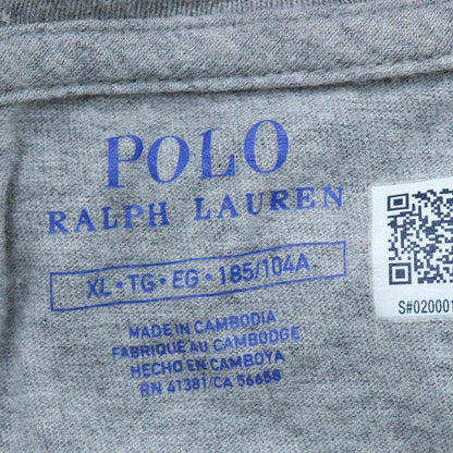 Polo Ralph Lauren Men's Grey V-Neck Cotton T-Shirt XL