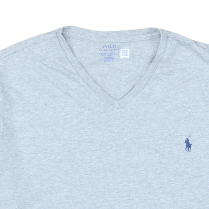 Polo Ralph Lauren Men's Grey V-Neck Cotton T-Shirt XL