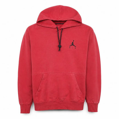 Jordan Men's Red Pullover Hoodie Medium Regular Fit Fleece