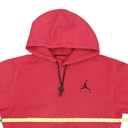 Jordan Men's Red Pullover Hoodie Medium Regular Fit Fleece