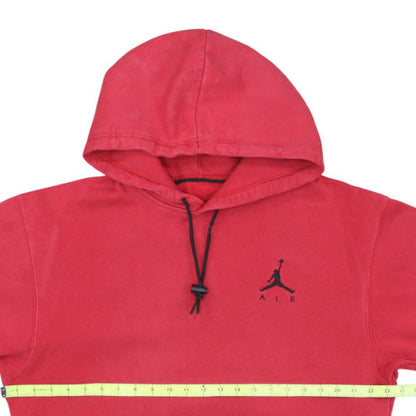 Jordan Men's Red Pullover Hoodie Medium Regular Fit Fleece