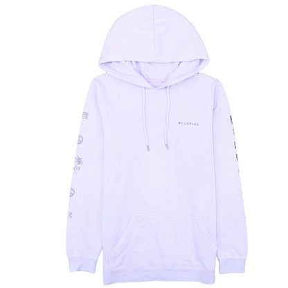 Billabong Women's Purple Hoodie Size 12 Pullover Graphic Print