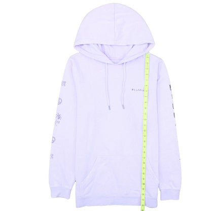 Billabong Women's Purple Hoodie Size 12 Pullover Graphic Print