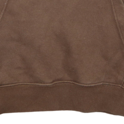 Nike Men's Brown Pullover Hoodie M Fleece Logo Sweatshirt
