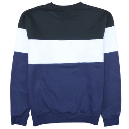 Fila Men's Blue Crew Neck Logo Pullover Sweatshirt Size L