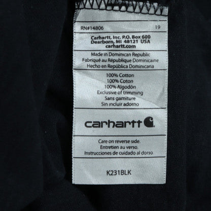 Carhartt Men's Black Long Sleeve Logo Pullover Sweatshirt L