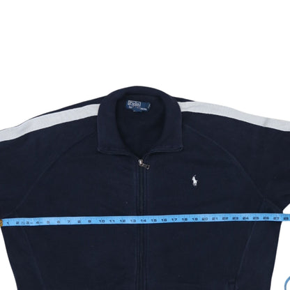 Ralph Lauren Men’s Blue Full Zip Cotton Jumper 2XL High Neck