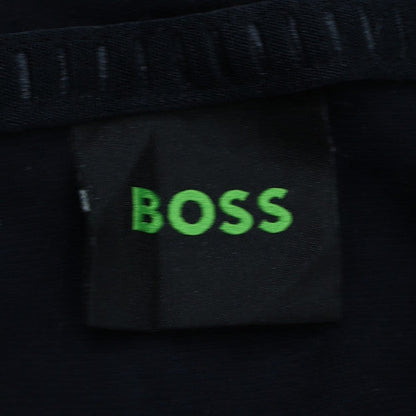 BOSS Mens Black Full Zip Hoodie XL Regular Fit Cotton Blend