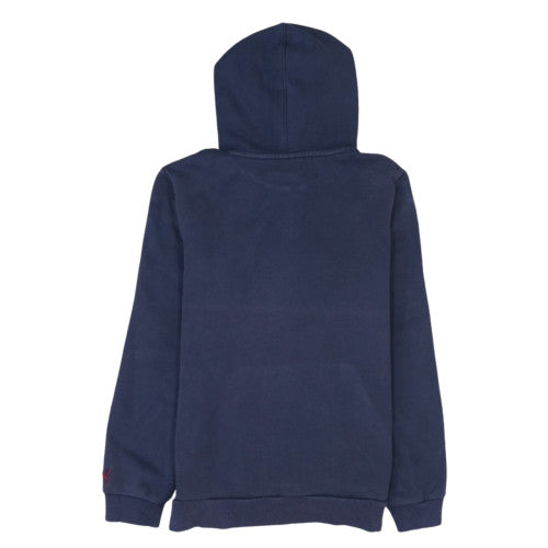 Puma Boys Navy Blue Pullover Hoodie Size 14 XL 154cm Cotton Blend Logo Print