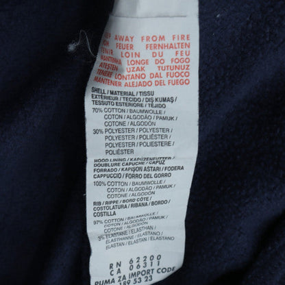 Puma Boys Navy Blue Pullover Hoodie Size 14 XL 154cm Cotton Blend Logo Print