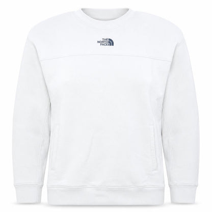 The North Face Womens White Fleece Pullover Sweatshirt M Regular Fit