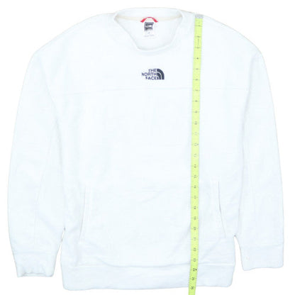 The North Face Womens White Fleece Pullover Sweatshirt M Regular Fit