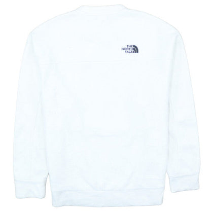 The North Face Womens White Fleece Pullover Sweatshirt M Regular Fit